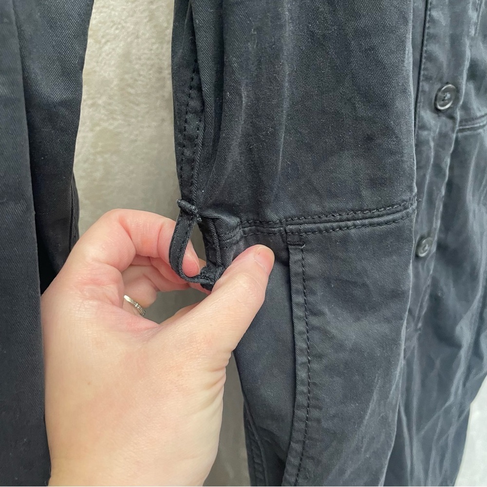 Gap women’s coveralls jumpsuit black long sleeve size 10 tall - Picture 4 of 10